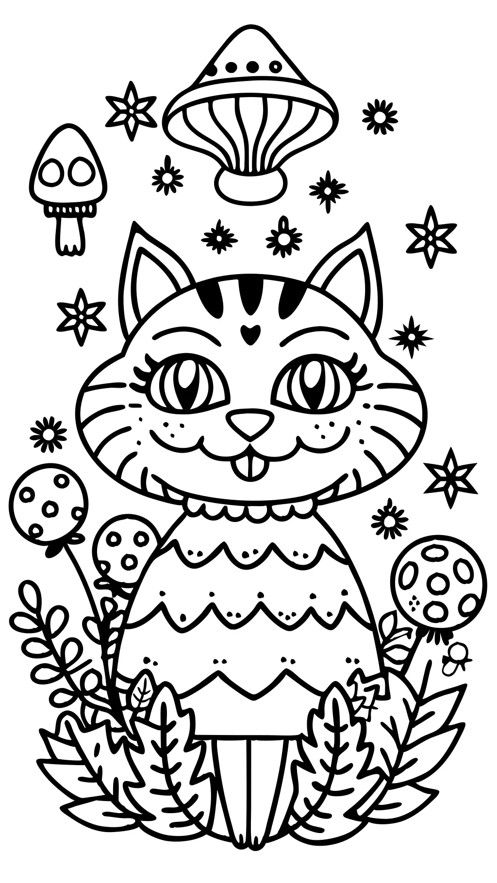 trippy alice in wonderland coloring pages